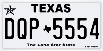 TX license plate DQP5554