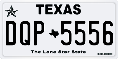 TX license plate DQP5556