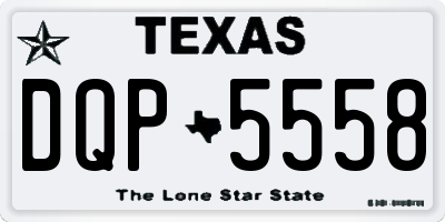 TX license plate DQP5558