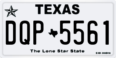 TX license plate DQP5561