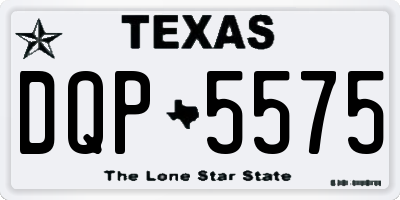 TX license plate DQP5575