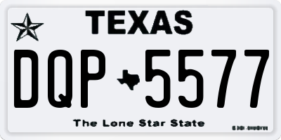 TX license plate DQP5577