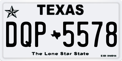 TX license plate DQP5578