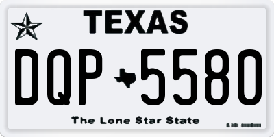 TX license plate DQP5580