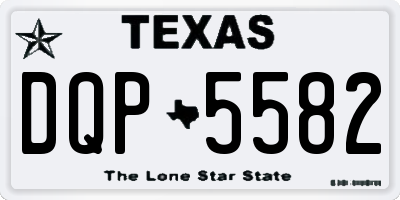 TX license plate DQP5582