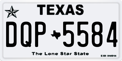 TX license plate DQP5584