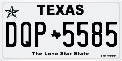 TX license plate DQP5585