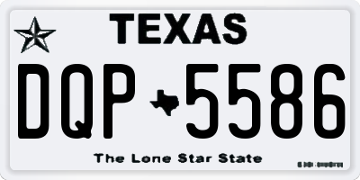 TX license plate DQP5586