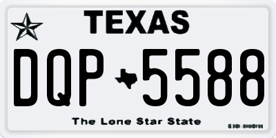 TX license plate DQP5588