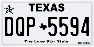 TX license plate DQP5594