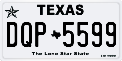 TX license plate DQP5599