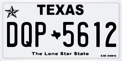 TX license plate DQP5612