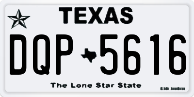 TX license plate DQP5616