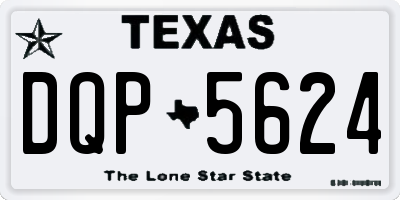TX license plate DQP5624