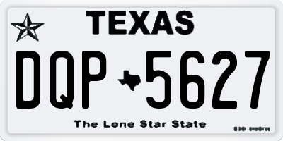 TX license plate DQP5627