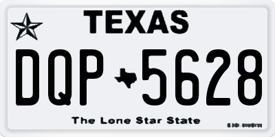 TX license plate DQP5628