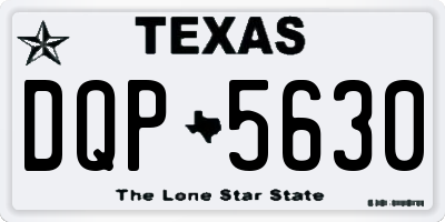 TX license plate DQP5630