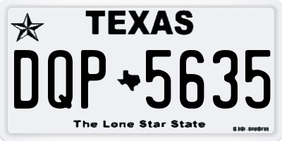 TX license plate DQP5635
