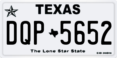 TX license plate DQP5652