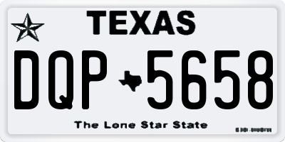 TX license plate DQP5658