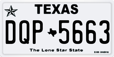 TX license plate DQP5663