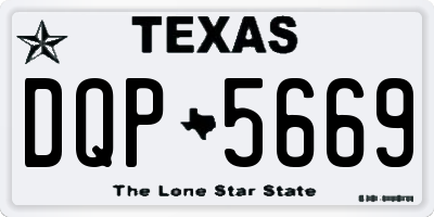 TX license plate DQP5669