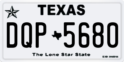 TX license plate DQP5680