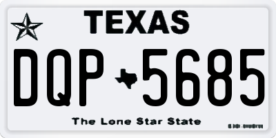 TX license plate DQP5685