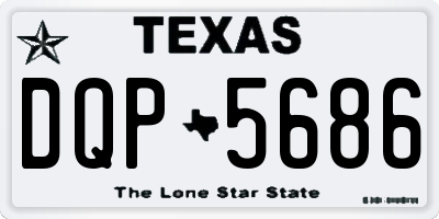 TX license plate DQP5686
