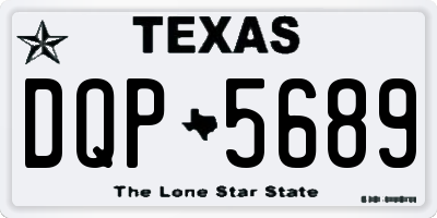 TX license plate DQP5689