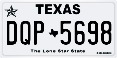TX license plate DQP5698