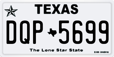 TX license plate DQP5699