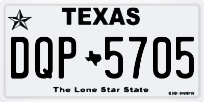 TX license plate DQP5705