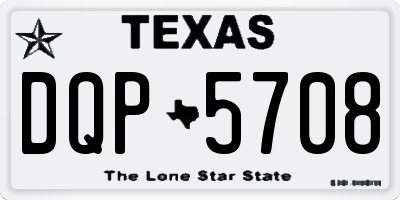 TX license plate DQP5708