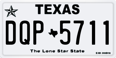 TX license plate DQP5711