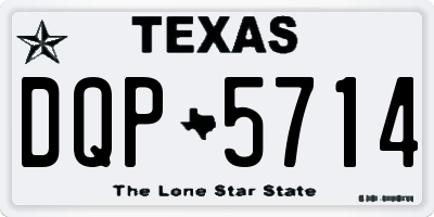 TX license plate DQP5714