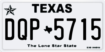 TX license plate DQP5715