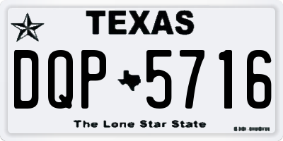 TX license plate DQP5716