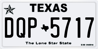 TX license plate DQP5717