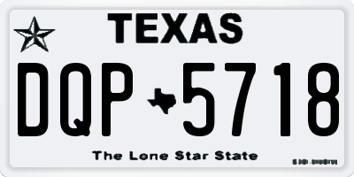 TX license plate DQP5718