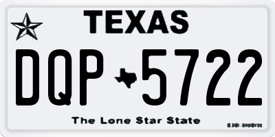 TX license plate DQP5722