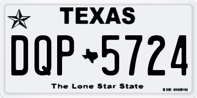 TX license plate DQP5724