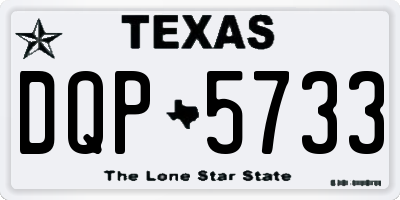 TX license plate DQP5733