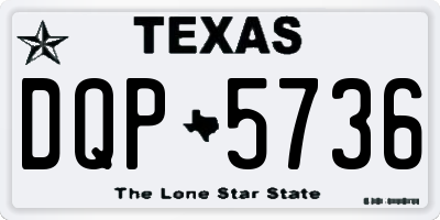 TX license plate DQP5736