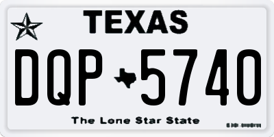 TX license plate DQP5740