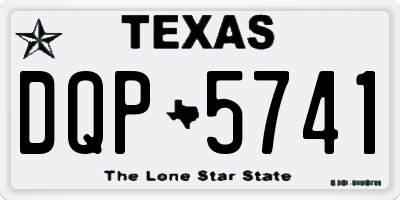 TX license plate DQP5741