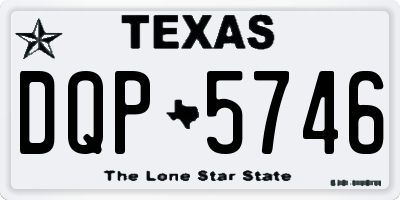 TX license plate DQP5746