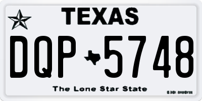TX license plate DQP5748