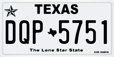 TX license plate DQP5751