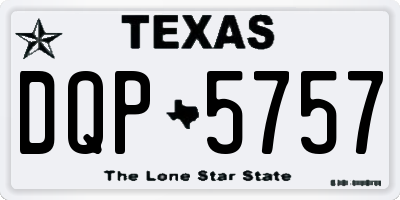 TX license plate DQP5757